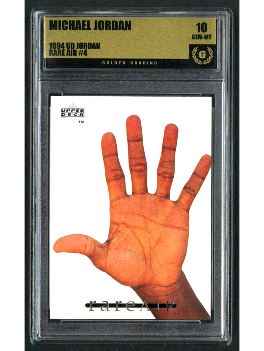 1994 Upper Deck MJ Rare Air #4 Michael Jordan Bulls HOF Graded Gem Mint 10